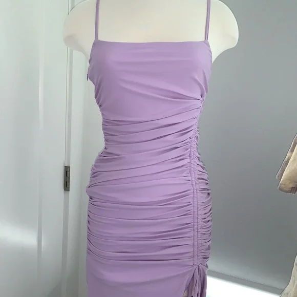 HYFVE | Dresses | Lavender Ruched Form Fitting Dress | Poshmark HYFVE | Dresses | Lavender Ruched Form Fitting Dress | Poshmark